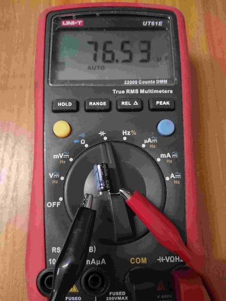 测量出容量已降低