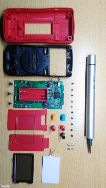 拆解完毕全部配件合影