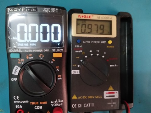 交流电压档泄漏电压