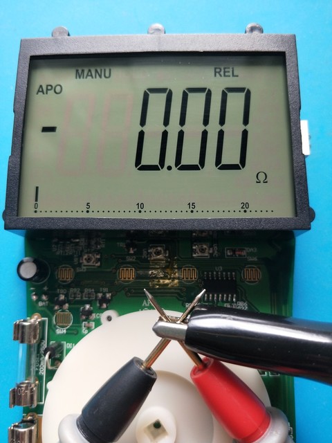 欧姆档去皮归零