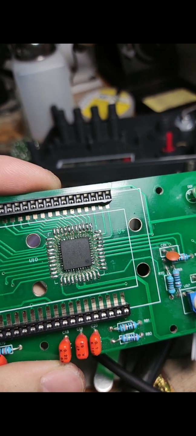 多一DY4100地阻仪更换牛屎芯ICL7106硬芯.