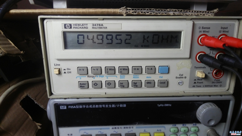 5k电阻测试为4.9952k