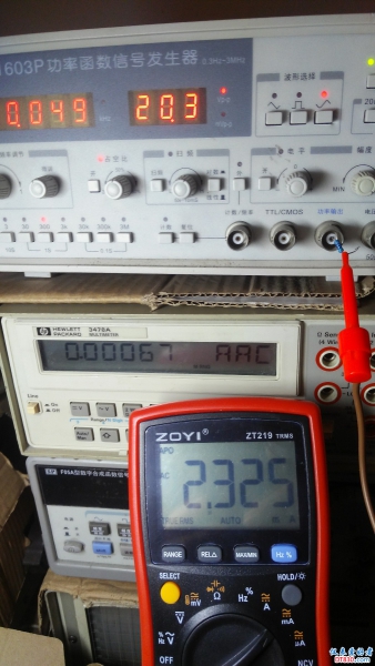 49hz正玄波电流测试为2.325ma